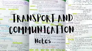 Transport and communication class 10 notes // class 10 geography notes