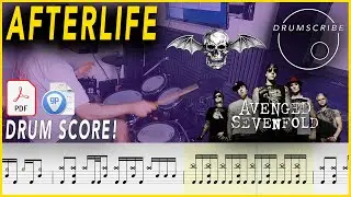 Afterlife - Avenged Sevenfold | Drum SCORE Sheet Music | #110 DRUMSCRIBE