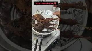Kaadai Fry 🔥 Crispy Quail Fry in Pan | Chicken Curry + Rice 😋 #shorts