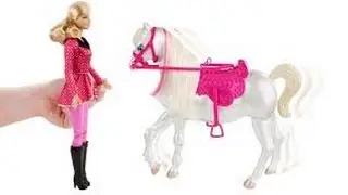 Barbie and her Sisters a Pony Tale! Train and Ride Horse Play Set