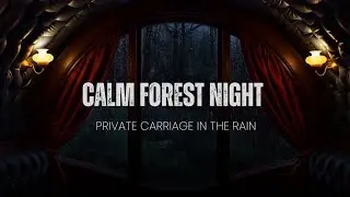 Private Carriage in the Rain | Calm Forest Night Ambience for Sleep & Study (No Music)