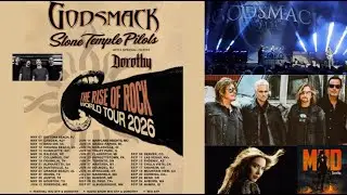Тур Godsmack 2026 с участием Stone Temple Pilots и Дороти &mdash; даты/места проведения.