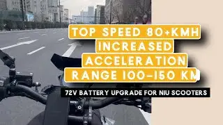 NIU UQI GT / UQI+ 72V Battery Upgrade Installation