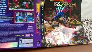 Marvel Vs Capcom 2. PS3 custom holographic print case insert. Sony PlayStation 