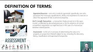Part 1 The Present Role of the Local Assessor and Definition of terms