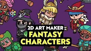 2D Art Maker &ndash; Fantasy Character | Demo Review LAYERLAB - 레이어랩
