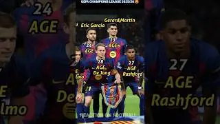 FC Barcelona 1 - 2 PSG | UEFA Champions League 2025/26 😱 Barca Football Players Current Age 🔥
