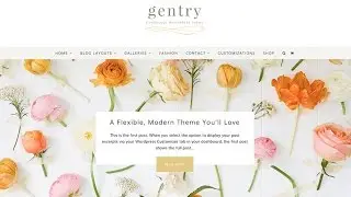 An Overview of The Gentry Feminine WordPress Theme by Angie Makes