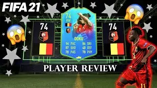 74 SILVER STARS JEREMY DOKU PLAYER REVIEW - FIFA 21