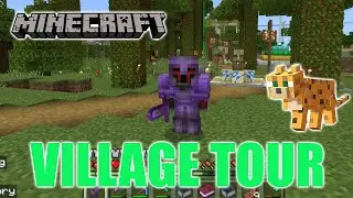 Minecraft Village Tour! | Zoo - Secret Lair - Lava Castle And Lots More!