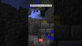 How to get Swift Sneak in minecraft, minecraft enchantment, ancient city #bedrock