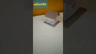 Easy & simple Miniature House using card board #diy #craft #diyhouse #housecraft