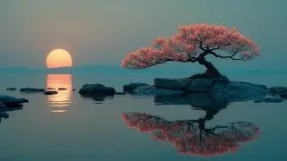 Sakura Sunset Zen Music ~ Relaxing Japanese Melodies for Deep Sleep & Calm