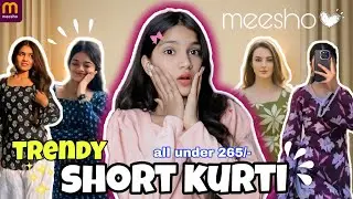 🔥 Meesho Viral Short Kurti Haul 😍 | All Under ₹265 | Girls Trendy Kurti Collection 2026