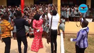 John Dumelo mobbed by Accra Girls Students