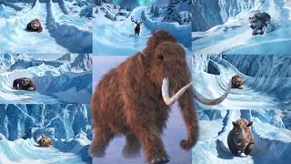 🛷🧊🦕 ABC Prehistoric Frozen Ice Age Ice Slide Song | Dino & Ice Age Animals Slide A&ndash;Z|Jumpy Jungle TV