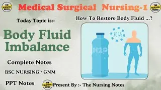 Body Fluid Imbalance | Causes, Types, Signs, Symptoms & Nursing Management | Medical-Surgical Nursng