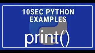 10sec Python Examples  print() Built in Function by Code Recipe