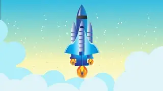 SpaceCraft Animation Basic Adobe AI Vector UI/X Concept 2D Original @Adobe  @CapCutofficial