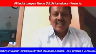Lecture on Stages in Criminal Cases. Dated 12-06-2020.  #38