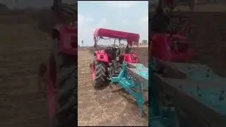 Ploughing a field with advanced technology by using a tractor without driver#farming#field#video