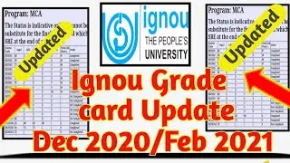 ignou grade card update|ignou dec 2020 grade card updated