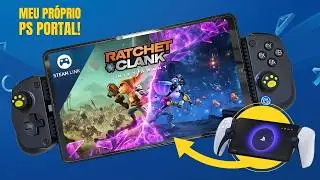 Criei meu pr&oacute;prio PS Portal! - Galaxy TAB A11 + Steam Link + Gamesir x5 Lite