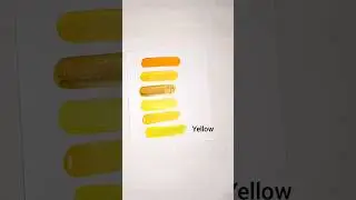 Different shades of yellow 🟡🥰 colour learning😍#viral#art #coloring#colourmixing #shortvideo#shorts