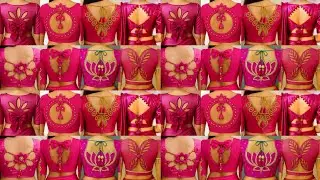 💗blouse design new model/pink colour blouse/back neck design for blouse/blouse ki design#blouse#back
