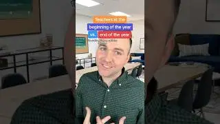 Teachers at the beginning of the year vs. the end of the year | Scott Frenzel #teachersbelike