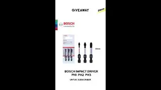 Bosch Impact Driver PH1 PH2 PH3 Giveaway