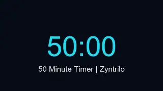 50 Dakika Saya&ccedil; &ndash; 50 Minute Countdown Timer | Zyntrilo