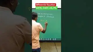 DIFFERENTIAL EQUATION, PARTICULAR INTEGRAL FOR GATE, B-TECH SEMESTER, UG, PG, CUET