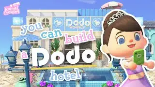 i built a dodo airlines hotel 🩵🌸🦤 | animal crossing build and design 💫