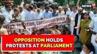 Parliament Monsoon Session: Day 3 | Opposition Holds Protest Against GST, Inflation | English News