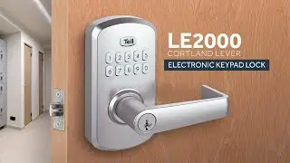 Tell LE2000 – Electronic Lever Lock Commercial Grade 2 with SC1 Smartkey