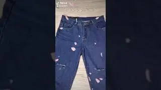 QUẦN JEANS NỮ ỐNG RỘNG M&Agrave;U XANH ĐẬM - Q680