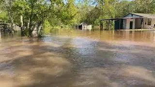 The day after Hurricane Delta flood