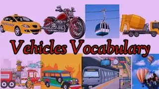 ESL Vehicles Vocabulary #eslstudents #eslteacher