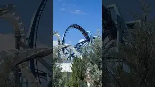 Pretzel Loop from afar | Manta, SeaWorld Orlando | Bolliger & Mabillard Flying Coaster