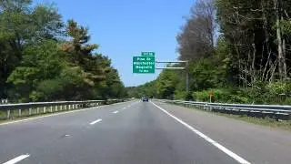 Yankee Division Highway (MA 128 Exits 14 to 19) southbound