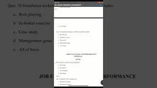 human resource management HRM for bcom 3rd year MCQ