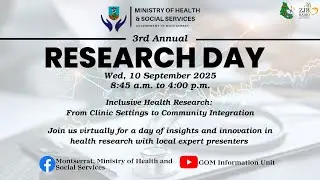 Ministry of Health & Social Services 3rd Annual Research Day September 10, 2025