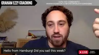 Graham Ezzy Live Windsurfing Coaching Dec 19, 2021: goiters, cutbacks, cheeserolls, carving 360s