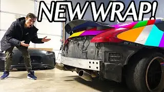 Installing Carbon Fiber Duckbill On My 370Z! *WRAP REVEAL*