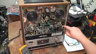 AKAI GX365D Pinch roller solenoid problem and no erase.   Can this one be fixed?   Lets Find Out