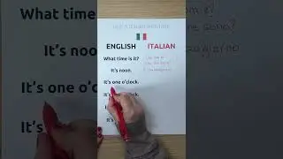 Telling the time in Italian 🇮🇹
