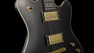 Framus Custom Shop Masterbuilt - Talisman/William DuVall Signature Model - Aged Solid Black #17-3727