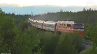 ТЭП70-0572 с поездом №305 Усинск - Сыктывкар
