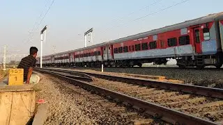 Siddheshwar Express With diesel loco NEAR SOLAPUR